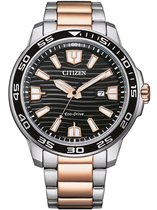 Citizen Sport Horloge - Citizen heren horloge - Bicolor Rosé - diameter 45.9 mm - roestvrij staal