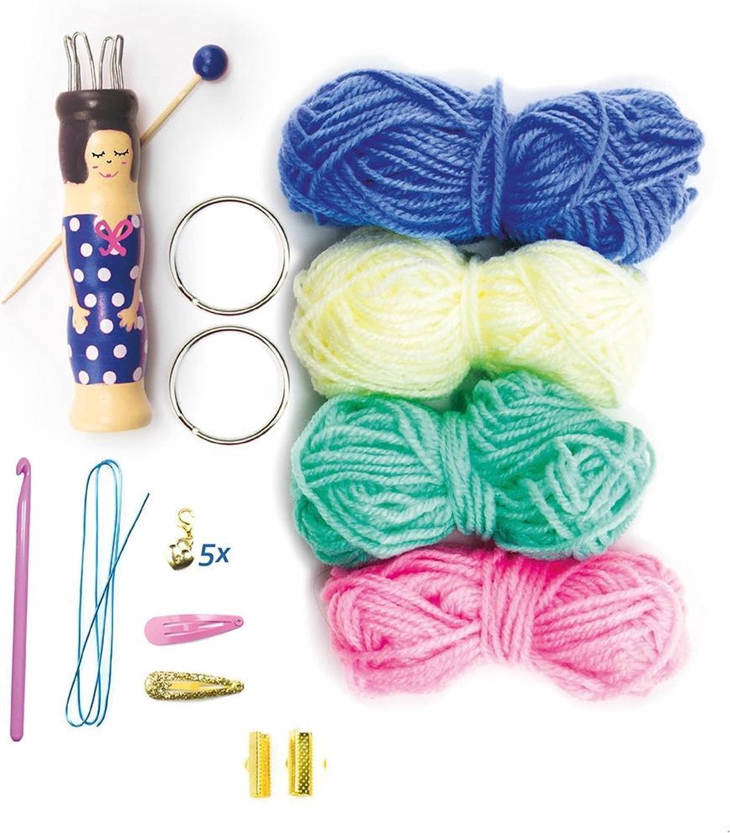 Sycomore knutselset Lovely Box S tricotin voor kinderen vanaf 7 jaar.