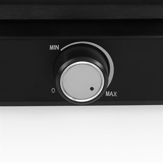 Princess 132398 Wafelijzer - 2 Belgische wafels - 4x7 - Regelbare thermostaat - Anti aanbaklaag - Hoog vermogen - 1500 Watt - 26 x 22 cm - Belgisch Wafelijzer Deluxe - Zwart van Princess — afbeelding 2