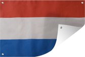Muurdecoratie Nederlandse vlag - 180x120 cm - Tuinposter - Tuindoek - Buitenposter