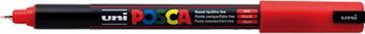 Krijtstift – Fineliner – Universele Marker – 15 Rood – Uni Posca Marker – PC-1M – 0,7mm – 1 stuk