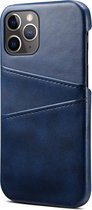 Samsung Galaxy A72 Back Cover Pasjeshouder Hoesje - Wallet Leer Portemonnee Kaarthouder - Samsung Galaxy A72 - Donkerblauw