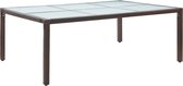 Medina Tuintafel 200x150x74 cm poly rattan bruin