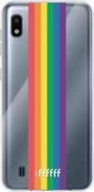 6F hoesje - geschikt voor Samsung Galaxy A10 -  Transparant TPU Case - #LGBT - Vertical #ffffff