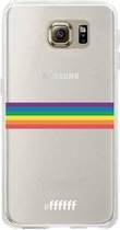 6F hoesje - geschikt voor Samsung Galaxy S6 -  Transparant TPU Case - #LGBT - Horizontal #ffffff