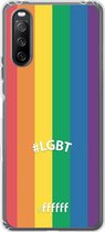 6F hoesje - geschikt voor Sony Xperia 10 III -  Transparant TPU Case - #LGBT - #LGBT #ffffff
