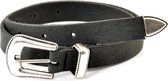 Kidzzbelts Meisjesriem 2072 - Zwart - 85 cm