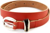 Kidzzbelts Meisjesriem 1986 - Rood - 85 cm