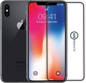 Screenprotector geschikt voor iPhone X - Premium - Volledig bedekt - Edge to edge - Tempered Glass - Beschermglas - Glas - Transparant