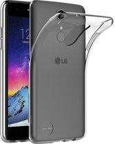 LG K10 (2017) Transparant TPU Siliconen Case Hoesje