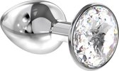 Lola Toys - Diamond Collection - Buttplug met Diamant - Anaal - Metaal - Maat S - 28mm - Transparant