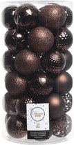 Kerstballen Mix (6cm) 37 Stuks Donker Chocolade