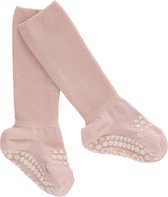 GoBabyGo - Bamboe Antislip Sokjes - Sokken - Soft Pink - 6-12 maanden