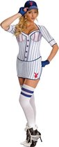 Rubie's Sexy Playboy Honkbalpakje Blauw/wit Dames Maat M