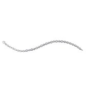 Jewels Inc. - Armband - Tennisarmband Fantasie gezet met Zirkonia in Gladomzetting - 5mm Breed - Lengte 20cm - Gerhodineerd Zilver 925