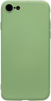 ADEL Premium Siliconen Back Cover Softcase Hoesje Geschikt voor iPhone 8 Plus/ 7 Plus - Lichtgroen
