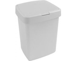 Sunware - Delta prullenbak klep 10L wit - 25,1 x 21,7 x 32,6 cm