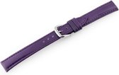 Horloge bandje - paars - echt leer- 16 mm