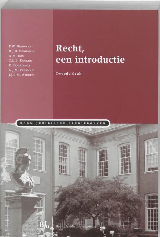 Cover van het boek 'Recht, een introductie' van P.W. Brouwer