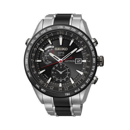 Seiko Astron SAST015G Polshorloge 47 mm Zilverkleurig bol