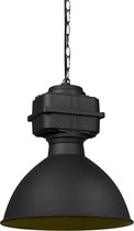 QAZQA sicko - Moderne Hanglamp - 1 lichts - Ø 385 mm - Zwart - Industrieel - Woonkamer
