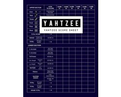 Yahtzee Score Sheet