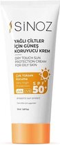 SiNOZ Zonnebrand Voor Vette Huid - Factor 50 - 50 ml