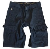 Pme legend blauw canvas short met riem - valt kleiner - Maat W28