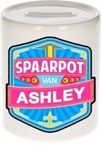 Kinder spaarpot voor Ashley - keramiek - naam spaarpotten