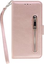 Shop4 - iPhone 11 Hoesje - Wallet Case Vintage Rosé Goud