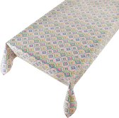 Tafelzeil Multi Kelim -  140 x 600 cm - Multi tafellaken - Tafelkleed plastic - Voor buiten en binnen - Verschillende maten - Geleverd in een koker