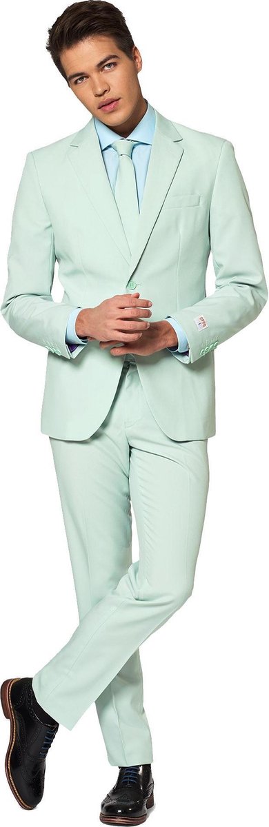 OppoSuits Magic Mint - Heren Pak - Kostuum - Mintgroen - Thema Feest - Maat 62