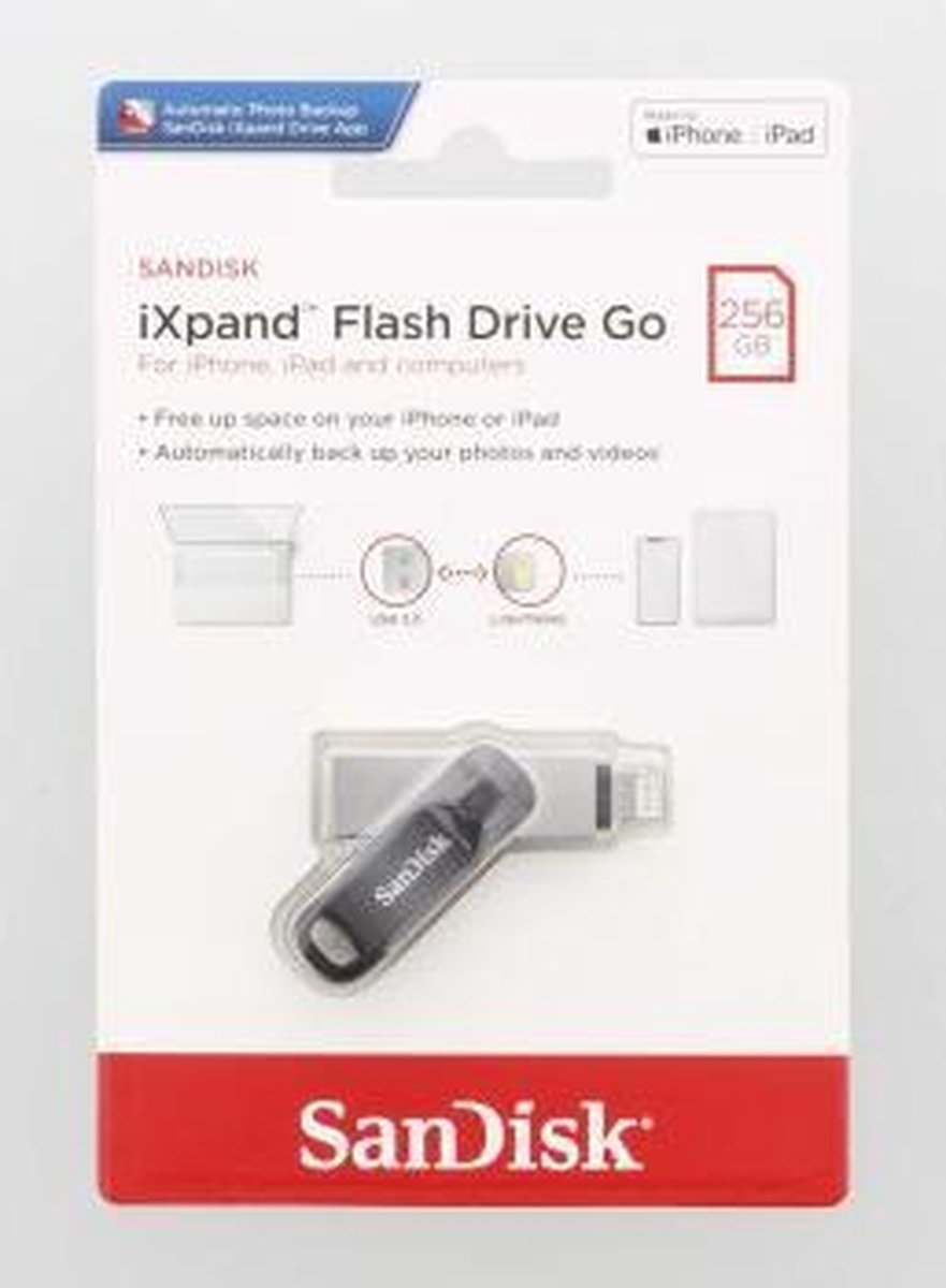 SanDisk SDIX60N-256G-GN6NE lecteur USB flash 256 Go 3.2 Gen 1 (3.1 Gen 1)  Gris, Argent