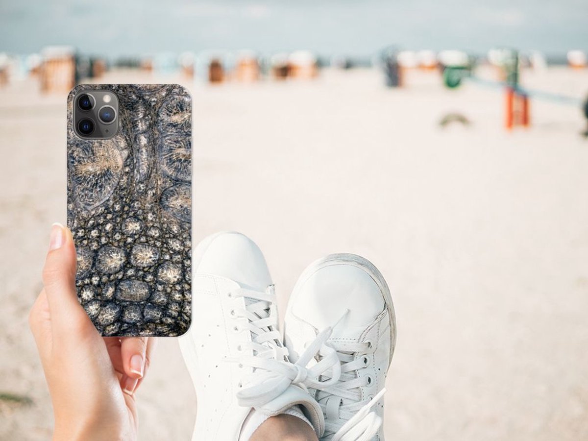 Apple iPhone 11 Pro Max TPU Hoesje Krokodillenprint