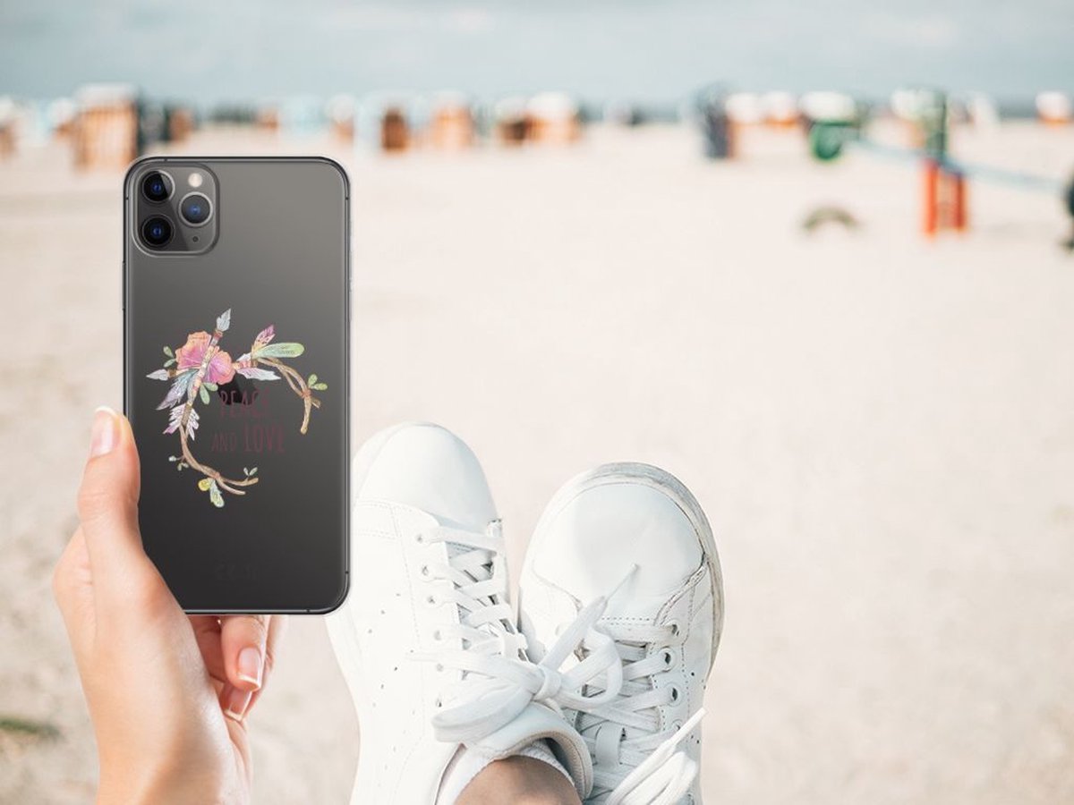 Apple iPhone 11 Pro Max Telefoonhoesje met Naam Boho Text