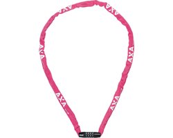 foto van AXA Rigid RCC 120 - Kettingslot - Slot voor Fietsen - Code - 120 cm lang - 3,5 mm - Roze
