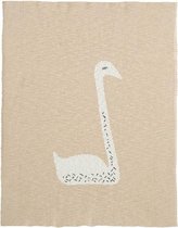 Fresk gebreide deken Swan peach - baby wiegdeken - 80 x 100 cm