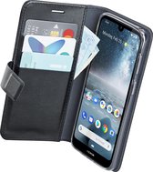 Azuri walletcase hoesje met magneetsluiting en pashouder voor Nokia 4.2 - zwart