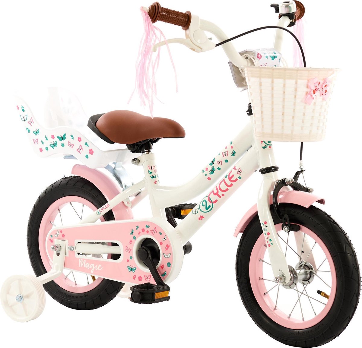 2Cycle Magic Kinderfiets - 12 inch - Poppenzitje - Meisjesfiets | bol.com