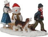 Luville  -  Snowman sledge - Kersthuisjes & Kerstdorpen