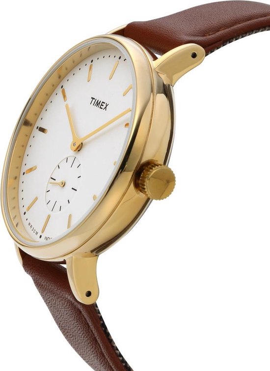 Montre TIMEX TW2R37900 Cuir doré 41 mm