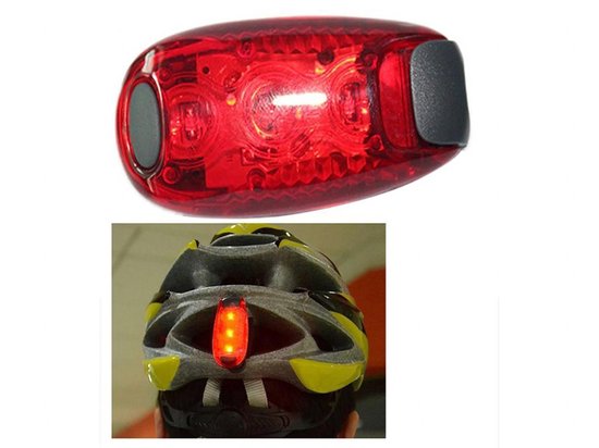 Éclairage de casque réglable à LED | Feu arrière rouge | Lumière de  sécurité | Casque de vélo | Bicyclette | Sécurité | Laisse pour chien,  rouge