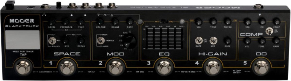 Mooer Black Truck multi-effect met softcase