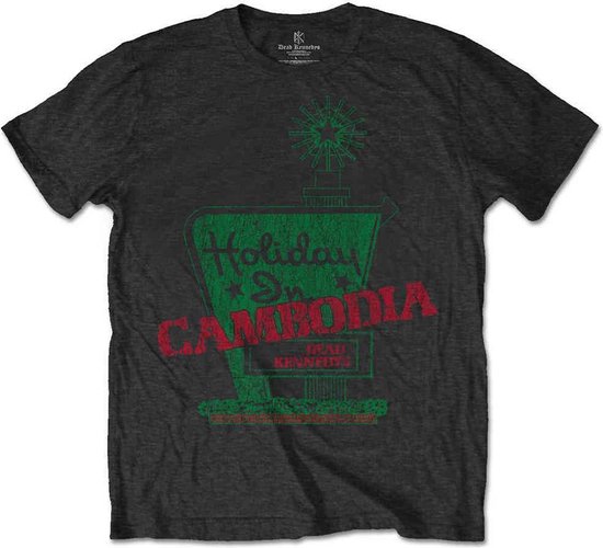 Foto: Dead kennedys holiday in cambodia heren t shirt s grijs