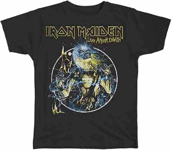 Iron Maiden Heren Tshirt -S- Live After Death Zwart | bol.com