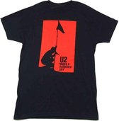 U2 Heren Tshirt -M- Blood Red Sky Zwart