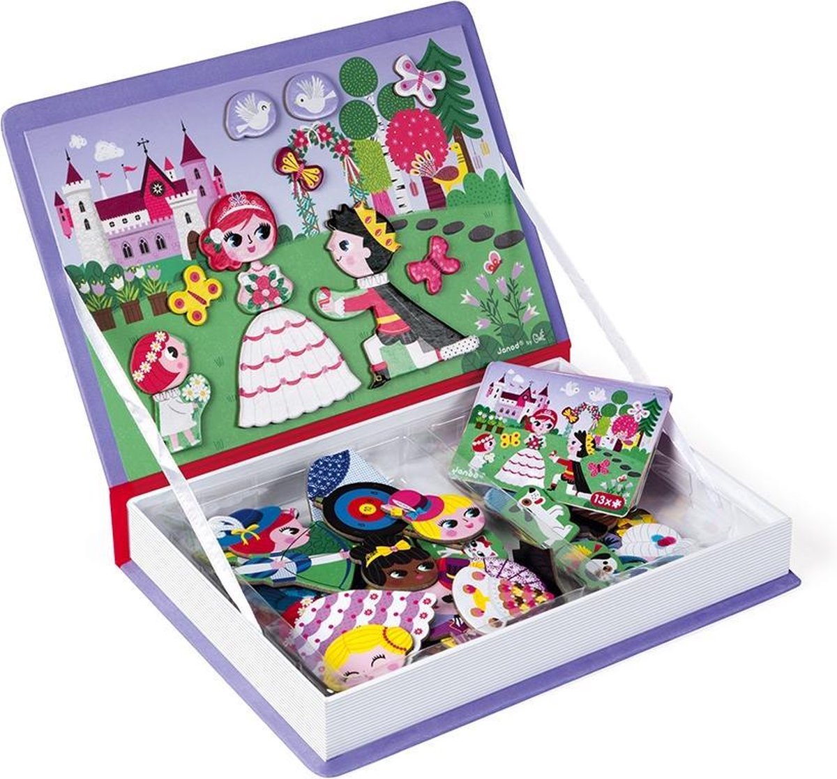 Janod - Magnetibook - Prinsessen - Magneetboek Speelset — afbeelding 9