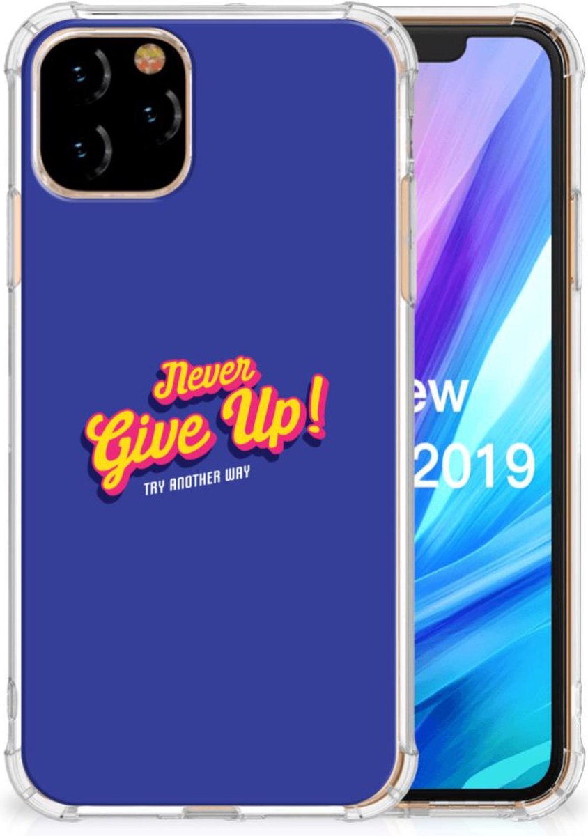 Apple iPhone 11 Pro Telefoonhoesje met tekst Never Give Up