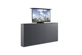 Beddenleeuw TV-Lift in Voetbord - Max. 43 inch TV - 180x86x21 - Lederlook Antraciet
