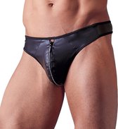 Svenjoyment Underwear Mannenstring Met Rits Met Strass-Steentjes